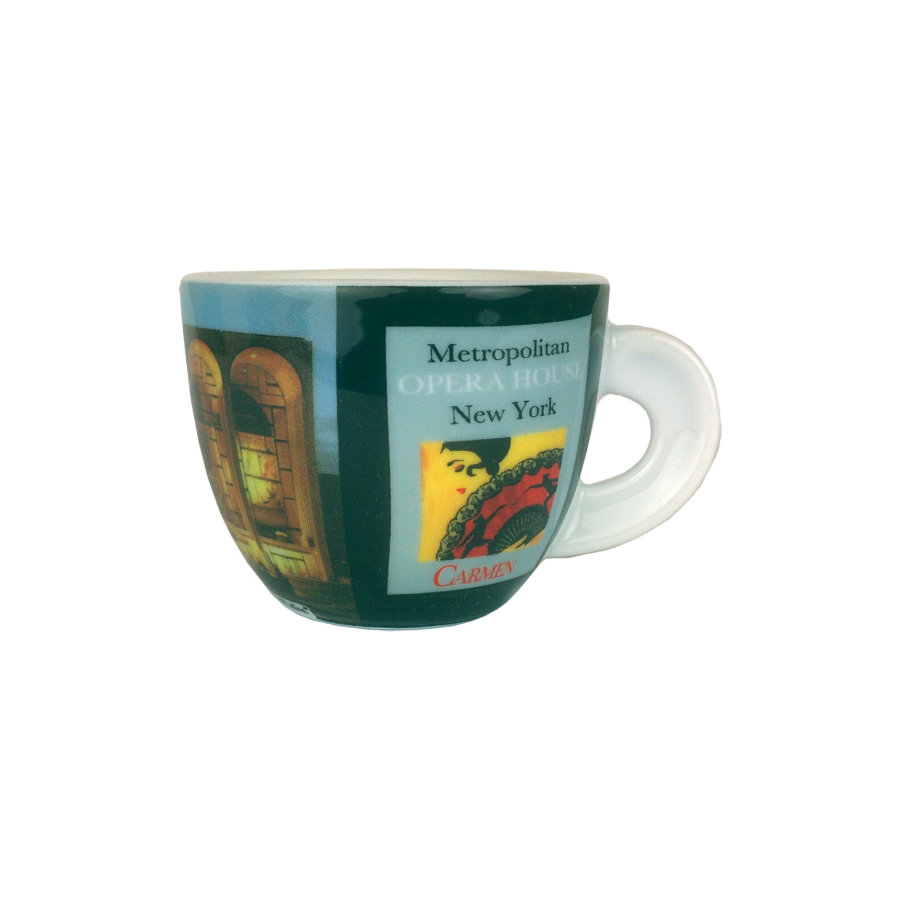 COLLEZIONE 2 TAZZINE DECORO GRANDE MUSICA ESPRESSO - immagine 2